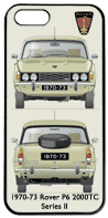 Rover P6 2000TC (Series II) 1970-73 Phone Cover Vertical